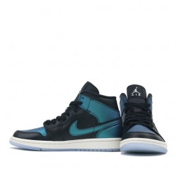 Air Jordan 1 Mid "Iridescent Black" Mens/Womens AJ1 Sneakers BQ6472-009