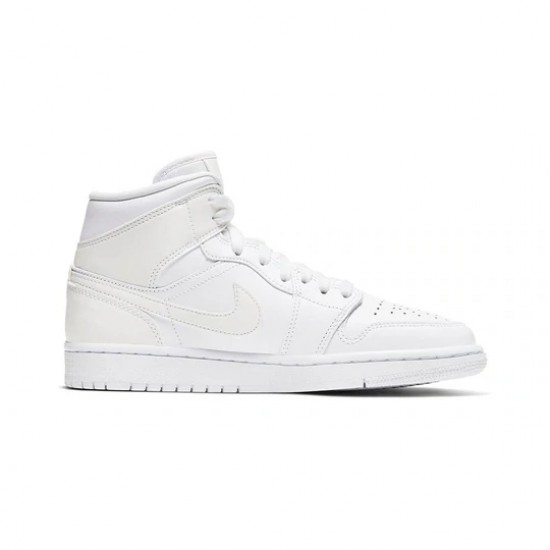 Air Jordan 1 Mid Ivory White Womens AJ1 Sneakers BQ6472-112