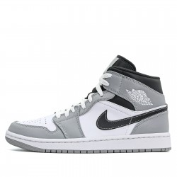 Air Jordan 1 Mid "Light Smoke Grey Anthracite" Womens/Mens AJ1 Sneakers 554724-078