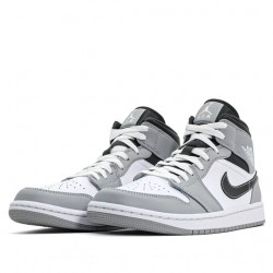 Air Jordan 1 Mid "Light Smoke Grey Anthracite" Womens/Mens AJ1 Sneakers 554724-078