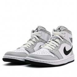 Air Jordan 1 Mid "Light Smoke Grey" Mens/Womens AJ1 Sneakers BQ6472-015