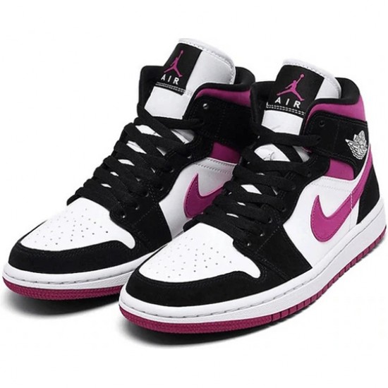 Air Jordan 1 Mid Magenta Mens/Womens AJ1 Sneakers BQ6472-005