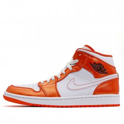 Air Jordan 1 Mid "Metallic Orange" Womens/Mens AJ1 Sneakers DB2822-107