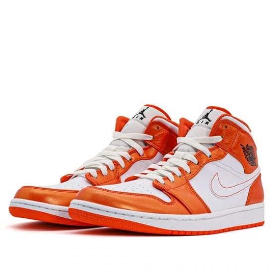 Air Jordan 1 Mid Metallic Orange Womens/Mens AJ1 Sneakers DB2822-107