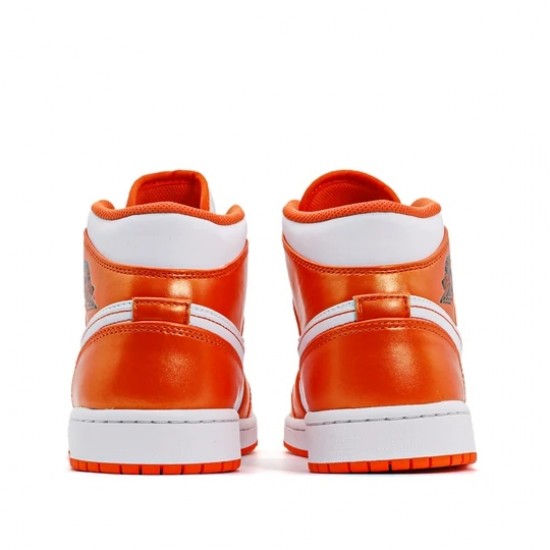 Air Jordan 1 Mid Metallic Orange Womens/Mens AJ1 Sneakers DB2822-107