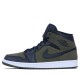 Air Jordan 1 Mid Olive Canvas Womens/Mens AJ1 Sneakers 554724-301