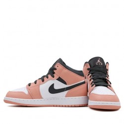 Air Jordan 1 Mid "Pink Quartz" Womens/Mens AJ1 Sneakers 555112-603