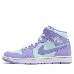 Air Jordan 1 Mid "Purple Aqua" Womens/Mens AJ1 Sneakers 554724-500