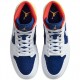 Air Jordan 1 Mid Royal Blue Laser Orange Womens/Mens AJ1 Sneakers 554724-131