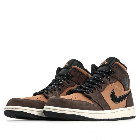 Air Jordan 1 Mid SE Dark Chocolate Womens/Mens AJ1 Sneakers DC7294-200