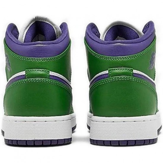 Air Jordan 1 Mid SE Incredible Hulk Womens/Mens AJ1 Sneakers 554725-300