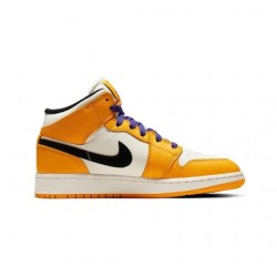 Air Jordan 1 Mid SE "Lakers" Womens/Mens AJ1 Sneakers BQ6931-700