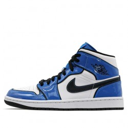 Air Jordan 1 Mid "Signal Blue" Womens/Mens AJ1 Sneakers DD6834-402