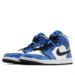 Air Jordan 1 Mid "Signal Blue" Womens/Mens AJ1 Sneakers DD6834-402