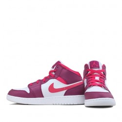 Air Jordan 1 Mid "True Berry Rush Pink" Womens AJ1 Sneakers 555112-661