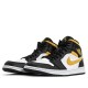 Air Jordan 1 Mid White Pollen Black Womens/Mens AJ1 Sneakers 554724-177