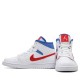 Air Jordan 1 Mid White Red Royal Womens/Mens AJ1 Sneakers BQ6472-164