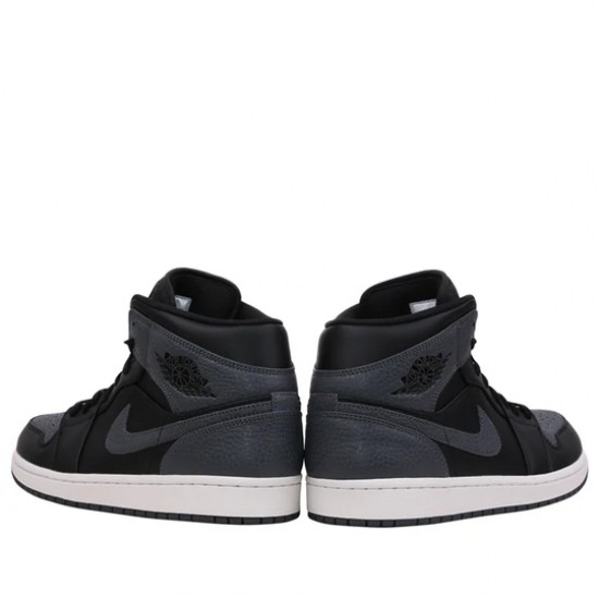 Air Jordan 1 Retro Mid Black Dark Grey Mens/Womens AJ1 Sneakers 554724-041