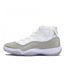 Air Jordan 11 Retro "White Metallic Silver" Mens/Womens AJ11 Sneakers AR0715-100