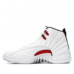 Air Jordan XII Retro "Twist" Mens White/Black-University Red AJ12 Sneakers CT8013-106