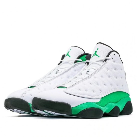 Air Jordan XIII Retro White Lucky Green Mens/Womens AJ13 Sneakers DB6537-113