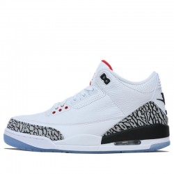 Air Jordan 3 Retro "Free Throw Line White Cement" Mens AJ3 Sneakers 923096-101