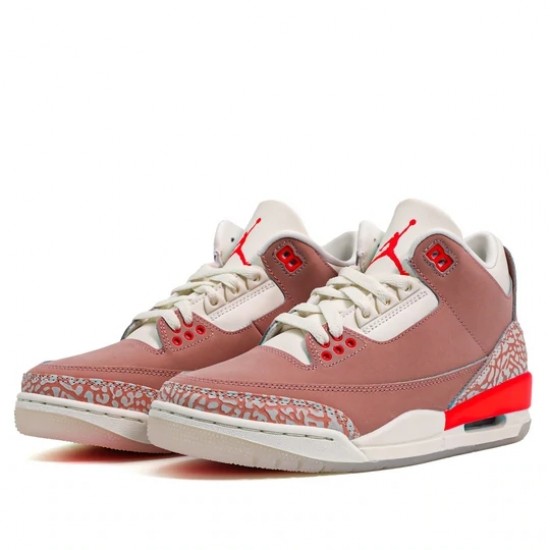 Air Jordan 3 Retro Rust Pink Mens/Womens AJ3 Sneakers CK9246-600