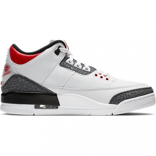 Air Jordan 3 Retro SE-T CO JP Fire Red Denim Mens AJ3 Sneakers CZ6433-100