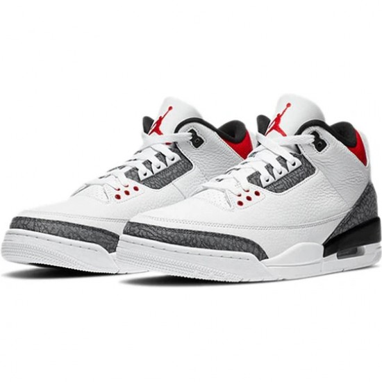 Air Jordan 3 Retro SE-T CO JP Fire Red Denim Mens AJ3 Sneakers CZ6433-100