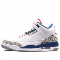 Air Jordan 3 Retro "True Blue" 2016 Womens/Mens AJ3 Sneakers 854262-106