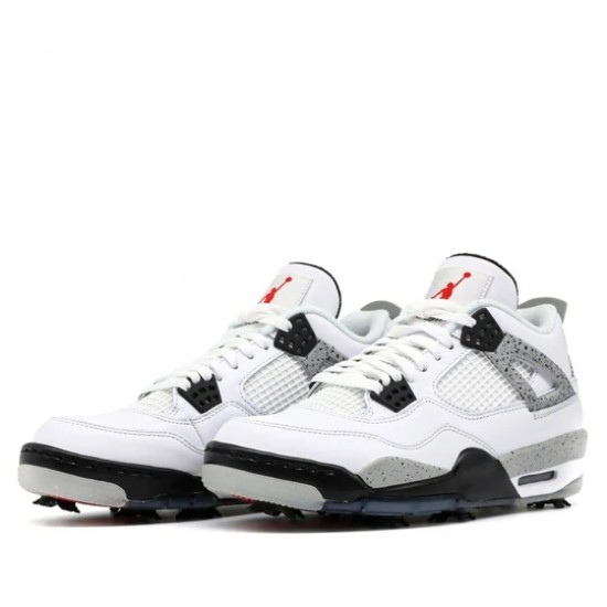 Air Jordan 4 Retro Golf White Cement Mens AJ4 Sneakers CU9981-100