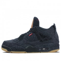 Air Jordan 4 Retro "Levi's Black" Mens/Womens AJ4 Sneakers AO2571-001