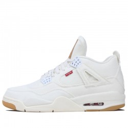 Air Jordan 4 Retro "Levi's White" Mens/Womens AJ4 Sneakers AO2571-100