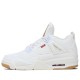 Air Jordan 4 Retro Levis White Mens/Womens AJ4 Sneakers AO2571-100