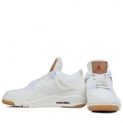 Air Jordan 4 Retro "Levi's White" Mens/Womens AJ4 Sneakers AO2571-100