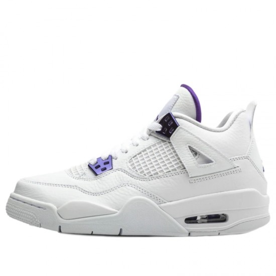 Air Jordan 4 Retro Purple Metallic Mens/Womens AJ4 Sneakers 408452-115