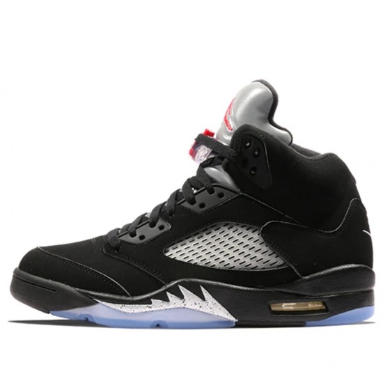 Air Jordan 5 Retro Black Metallic 2016 Mens AJ5 Sneakers 845035-003