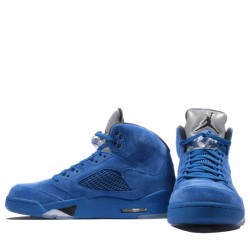 Air Jordan 5 Retro "Blue Suede" Mens AJ5 Sneakers 136027-401