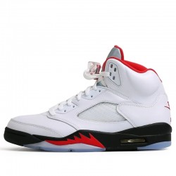 Air Jordan 5 Retro "Fire Red Silver Tongue" 2020 Mens AJ5 Sneakers DA1911-102