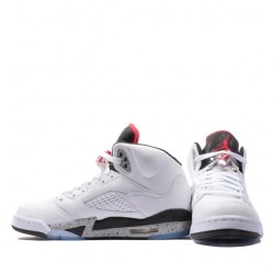 Air Jordan 5 Retro "White Cement" GS AJ5 Sneakers 440888-104