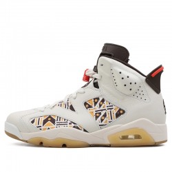 Air Jordan 6 Retro "Quai 54 Sail Brown 2020" Womens/Mens AJ6 Sneakers CZ4152-100