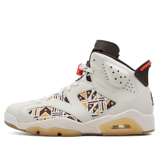 Air Jordan 6 Retro Quai 54 Sail Brown 2020 Womens/Mens AJ6 Sneakers CZ4152-100